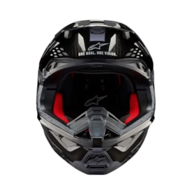 Segunda imagem do produto Capacete Alpinestars SM10 Solid Preto Carbono Gloss