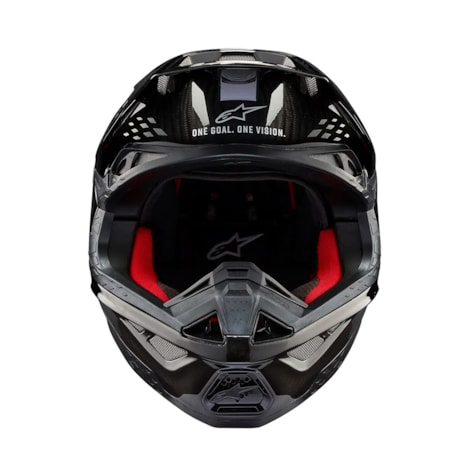 Segunda imagem do produto Capacete Alpinestars SM10 Solid Preto Carbono Gloss