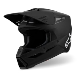 Capacete Alpinestars SM3 Solid Preto Fosco