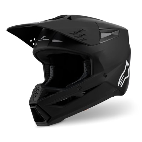 Segunda imagem do produto Capacete Alpinestars SM3 Solid Preto Fosco