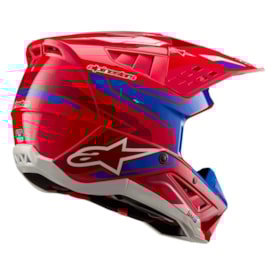 Segunda imagem do produto Capacete Alpinestars SM5 Action 2 - Vermelho Azul Gloss