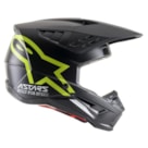 Capacete Alpinestars SM5 Compass - Preto Amarelo Flúor