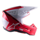 Capacete Alpinestars SM5 Rayon - Vermelho Branco Fosco