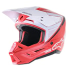 Capacete Alpinestars SM5 Rayon - Vermelho Branco Fosco