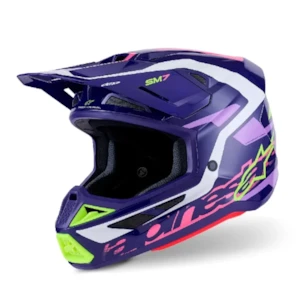 Capacete Alpinestars SM7 Deed Roxo Rosa