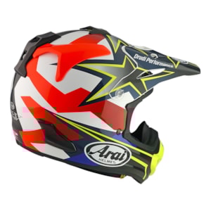 Segunda imagem do produto Capacete Arai MX-V Evo Stars & Stripes Preto Branco Vermelho Amarelo