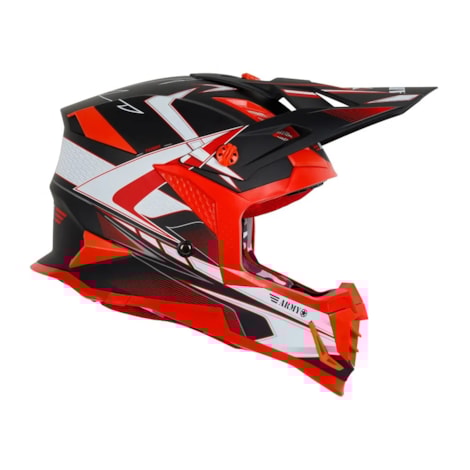 Segunda imagem do produto Capacete Army Patriot Blade - Preto Fosco Vermelho