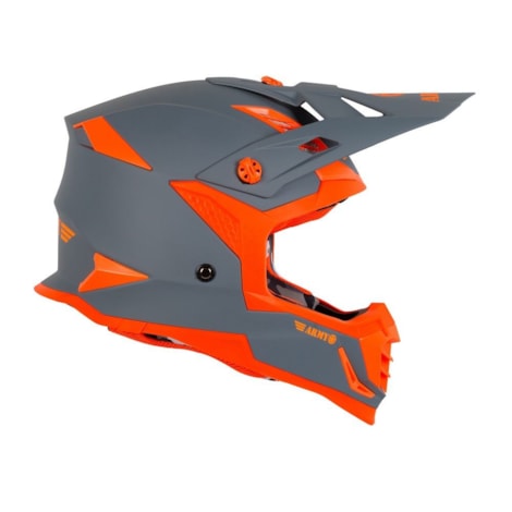 Segunda imagem do produto Capacete Army Patriot Duo - Cinza Fosco Laranja Flúor