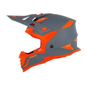 Capacete Army Patriot Duo - Cinza Fosco Laranja Flúor