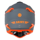 Capacete Army Patriot Duo - Cinza Fosco Laranja Flúor