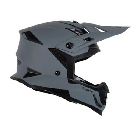 Segunda imagem do produto Capacete Army Patriot Duo - Cinza Fosco Preto