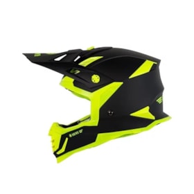 Capacete Army Patriot Duo - Preto Fosco Amarelo Flúor