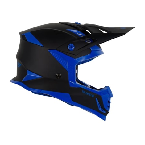 Segunda imagem do produto Capacete Army Patriot Duo - Preto Fosco Azul