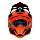 Capacete Army Patriot Duo - Preto Fosco Laranja Flúor