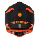 Capacete Army Patriot Duo - Preto Fosco Laranja Flúor