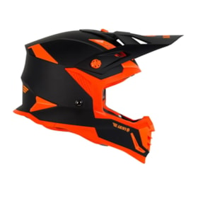 Capacete Army Patriot Duo - Preto Fosco Laranja Flúor