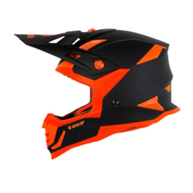 Capacete Army Patriot Duo - Preto Fosco Laranja Flúor