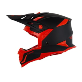 Capacete Army Patriot Duo - Preto Fosco Vermelho