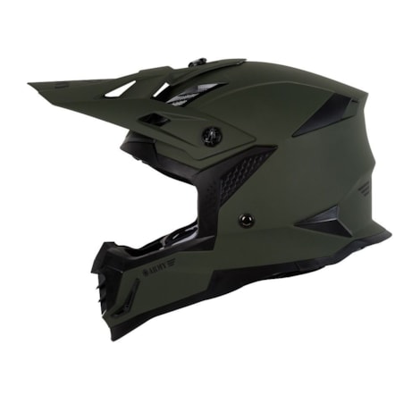 Capacete Army Patriot Duo - Verde Militar Fosco Preto