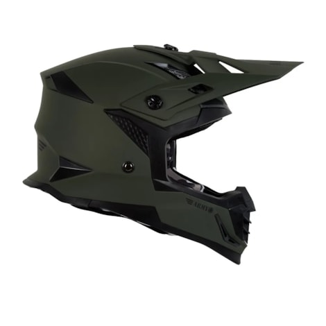 Segunda imagem do produto Capacete Army Patriot Duo - Verde Militar Fosco Preto