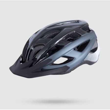 Capacete Asw Bike Fun - Cinza Preto
