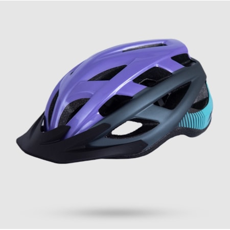 Capacete Asw Bike Fun - Roxo Preto