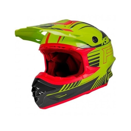 Capacete ASW Concept Hyper Menta Vermelho