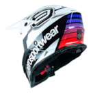 Capacete ASW Fusion 2.0 Relay - Branco Preto Roxo