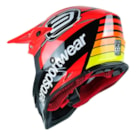 Capacete ASW Fusion 2.0 Relay - Vermelho Preto Amarelo