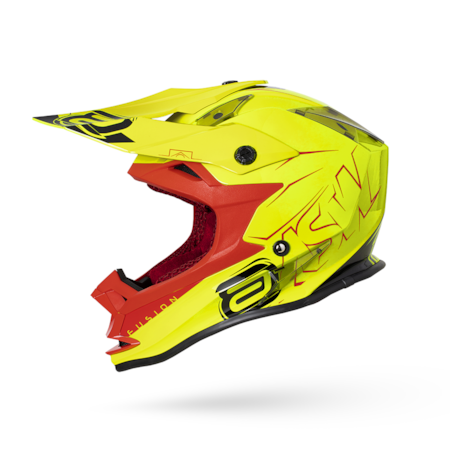 Segunda imagem do produto Capacete ASW Fusion Sharp - Amarelo Vermelho