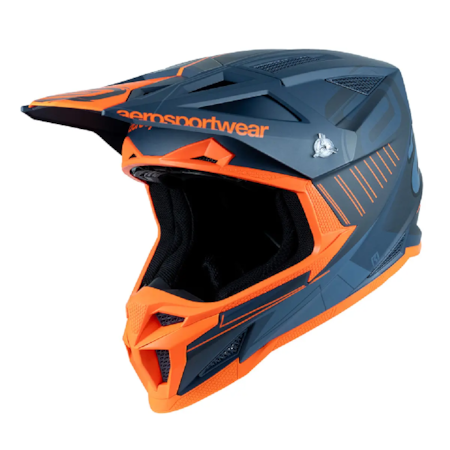 Capacete ASW R1 Mips Prisma Cinza Escuro Laranja Flúor