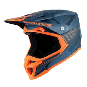 Capacete ASW R1 Mips Prisma Cinza Escuro Laranja Flúor