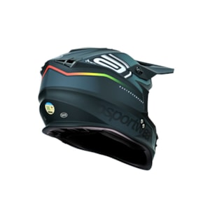 Segunda imagem do produto Capacete ASW R3 Essence Preto Cinza Vermelho Amarelo