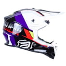 Capacete ASW R3 Evade - Preto Roxo Branco