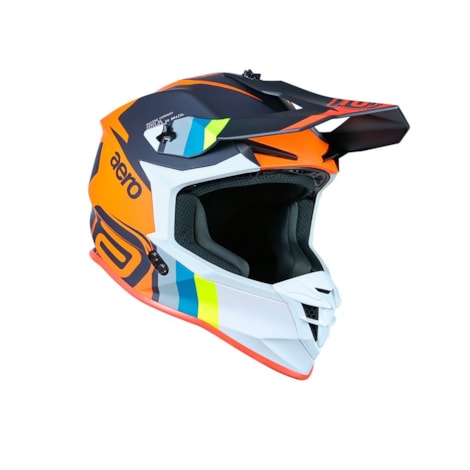 Segunda imagem do produto Capacete ASW R3 Sync Laranja Flúor Chumbo