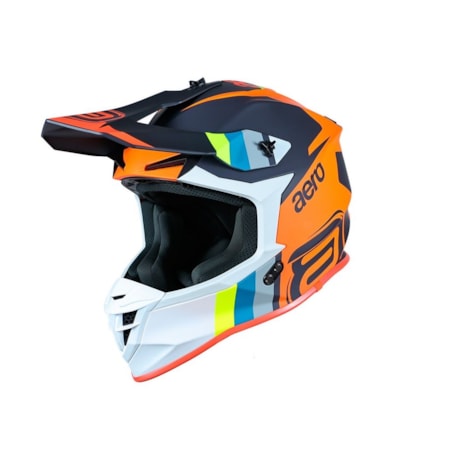 Capacete ASW R3 Sync Laranja Flúor Chumbo