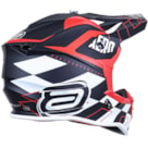 Capacete ASW R3 Victorious - Preto Branco Vermelho