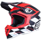 Capacete ASW R3 Victorious - Preto Branco Vermelho