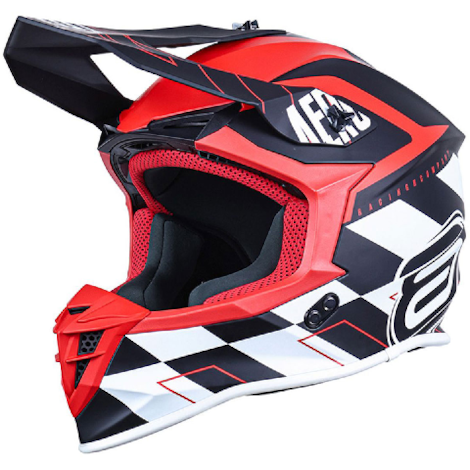 Capacete ASW R3 Victorious - Preto Branco Vermelho