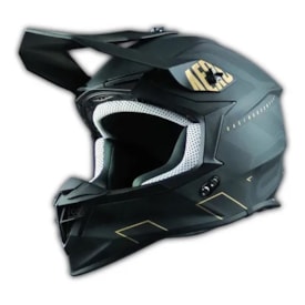 Capacete ASW R3 Victorious - Preto Dourado