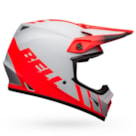 Capacete Bell MX-9 Mips Dash - Cinza Vermelho Preto