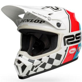 Capacete Bell MX 9 Mips RSD The Rally Branco Preto