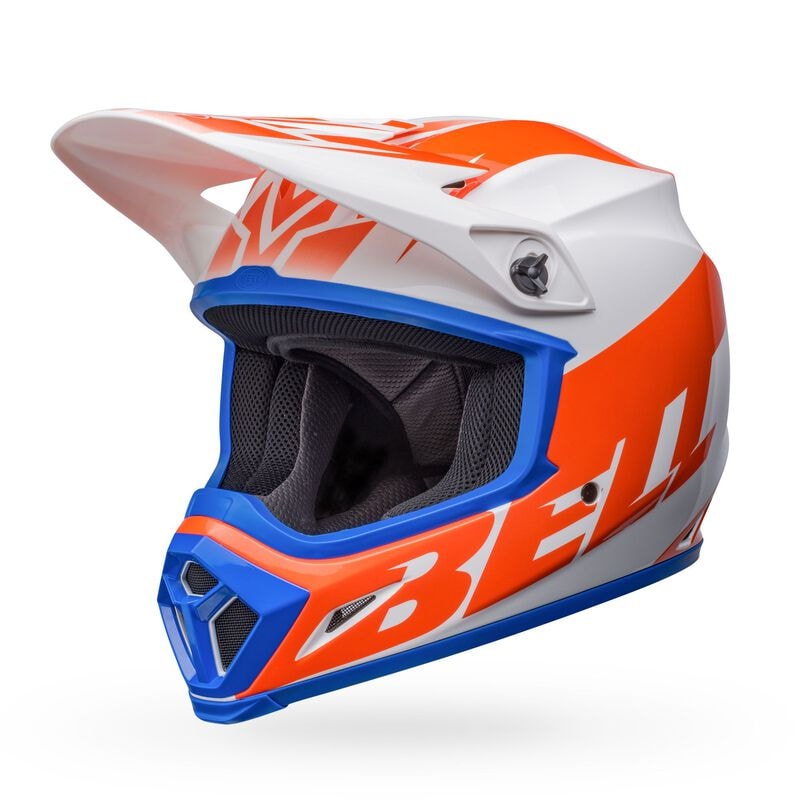 アガベ bellnao1 Capacete Bell MX-9 Adventure Mips Dash Hiviz - Amarelo/Cinza