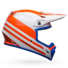 Capacete Bell MX9 Mips Disrupt - Branco Laranja