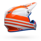 Capacete Bell MX9 Mips Disrupt - Branco Laranja