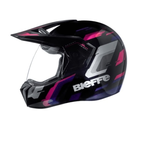 Capacete Bieffe 3 Sport Horizon - Preto Rosa