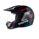 Capacete Bieffe 3 Sport Horizon - Preto Vermelho