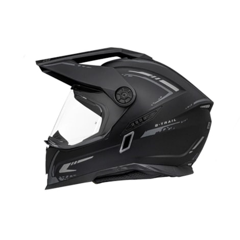 Capacete Bieffe B-Trail Authentic Preto Fosco Grafite
