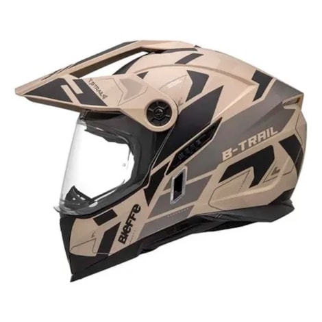 Capacete Bieffe B-Trail Conquest Desert Fosco Preto