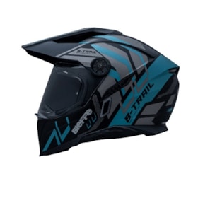 Capacete Bieffe B-Trail Defender - Preto Fosco Acqua